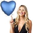 balon foliowy serce satynowe niebieski amscan 17 hrt