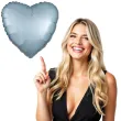 balon foliowy serce satynowe niebieski jasny amscan 17 hrt