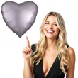balon foliowy serce satynowe popielaty amscan 17 hrt