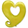 balon foliowy serce splatane zloty godan 24 shp
