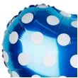 balon foliowy serce w kropki niebieskie jix 18 hrt