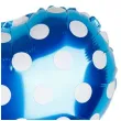 balon foliowy serce w kropki niebieskie jix 18 hrt
