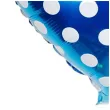 balon foliowy serce w kropki niebieskie jix 18 hrt