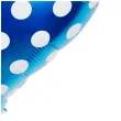 balon foliowy serce w kropki niebieskie jix 18 hrt