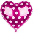 balon foliowy serce w kropki rozowe jix 18 hrt