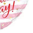 balon foliowy serce w paski happy valentines rozowy qualatex 18 hrt