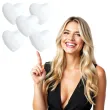 balon foliowy serce wypukle bialy takarakosan 18 5 szt hrt
