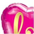 balon foliowy serce z love rozowy qualatex 18 hrt