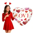 balon foliowy serce z sercami love qualatex 18 hrt