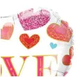 balon foliowy serce z sercami love qualatex 18 hrt