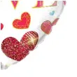 balon foliowy serce z sercami love qualatex 18 hrt