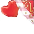 balon foliowy serce z trzema sercami czerwony qualatex 37 shp