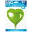 balon foliowy serduszko zielony metalik godan 18 hrt