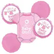 balon foliowy shower with love girl amscan zestaw