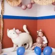 balon foliowy slodki kotek z sercem kremowy partydeco 33 shp