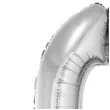 balon foliowy smart cyfra 0 srebrny godan 30 dgt