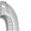 balon foliowy smart cyfra 0 srebrny godan 30 dgt