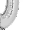 balon foliowy smart cyfra 0 srebrny godan 30 dgt