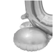 balon foliowy smart cyfra 0 stojaca srebrny godan 28 dgt