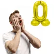 balon foliowy smart cyfra 0 stojaca zloty godan 28 dgt