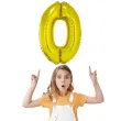 balon foliowy smart cyfra 0 zloty godan 30 dgt