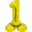 balon foliowy smart cyfra 1 stojaca zloty godan 28 dgt