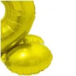 balon foliowy smart cyfra 3 stojaca zloty godan 28 dgt