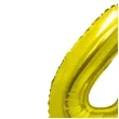 balon foliowy smart cyfra 4 stojaca zloty godan 28 dgt
