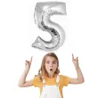 balon foliowy smart cyfra 5 srebrny godan 30 dgt