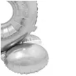 balon foliowy smart cyfra 5 stojaca srebrny godan 28 dgt