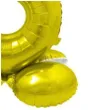 balon foliowy smart cyfra 5 stojaca zloty godan 28 dgt
