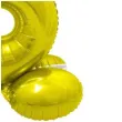 balon foliowy smart cyfra 6 stojaca zloty godan 28 dgt