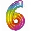 balon foliowy smart cyfra 6 teczowy godan 30 dgt