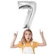 balon foliowy smart cyfra 7 srebrny godan 30 dgt