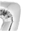 balon foliowy smart cyfra 7 srebrny godan 30 dgt