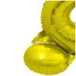 balon foliowy smart cyfra 8 stojaca zloty godan 28 dgt