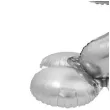 balon foliowy smart cyfra 9 stojaca srebrny godan 28 dgt