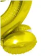 balon foliowy smart cyfra 9 stojaca zloty godan 28 dgt
