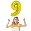 balon foliowy smart cyfra 9 zloty godan 30 dgt