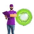 balon foliowy soczyste kiwi zielony jix 18 rnd