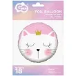 balon foliowy spiacy kotek godan 18 rnd