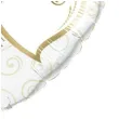 balon foliowy splecione serca bialo zloty qualatex 36 hrt