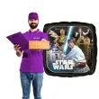 balon foliowy star wars czarny amscan 18 sqr