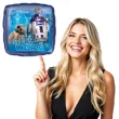 balon foliowy star wars last jedi niebieski amscan 9 sqr