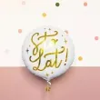 balon foliowy sto lat bialy partydeco 14 rnd