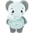 balon foliowy stojacy slon z zoo partypal 25 shp