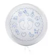 balon foliowy stopki dzieciece symbole niebiesko bialy tuban 18 orb