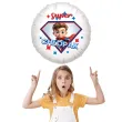 balon foliowy super chlopak bohater bialy 18 rnd