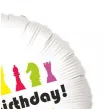 balon foliowy szachy happy birthday bialy 18