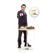 balon foliowy szachy happy chess day bialy 18